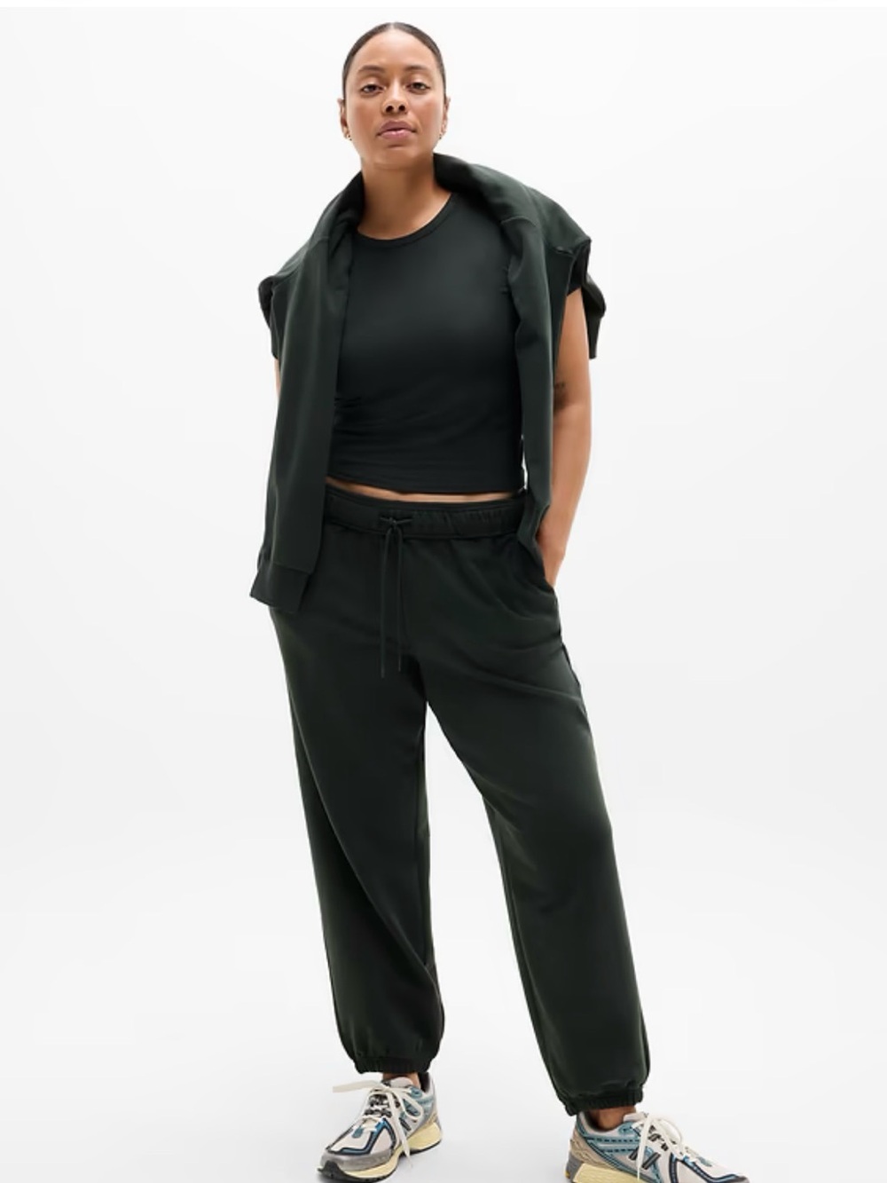 Athleta Form Knit Crew Sweatshirt | NWT | Medium | Black